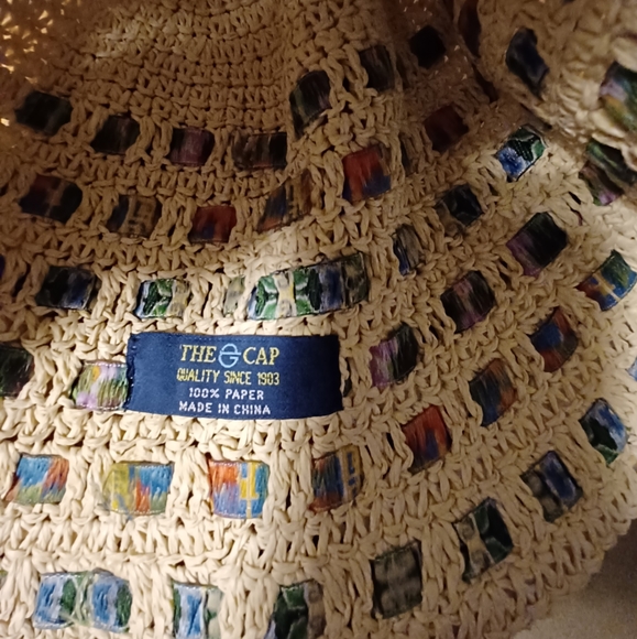 EUC The Cap Woven Paper & Ribbon Hat - Picture 5 of 6